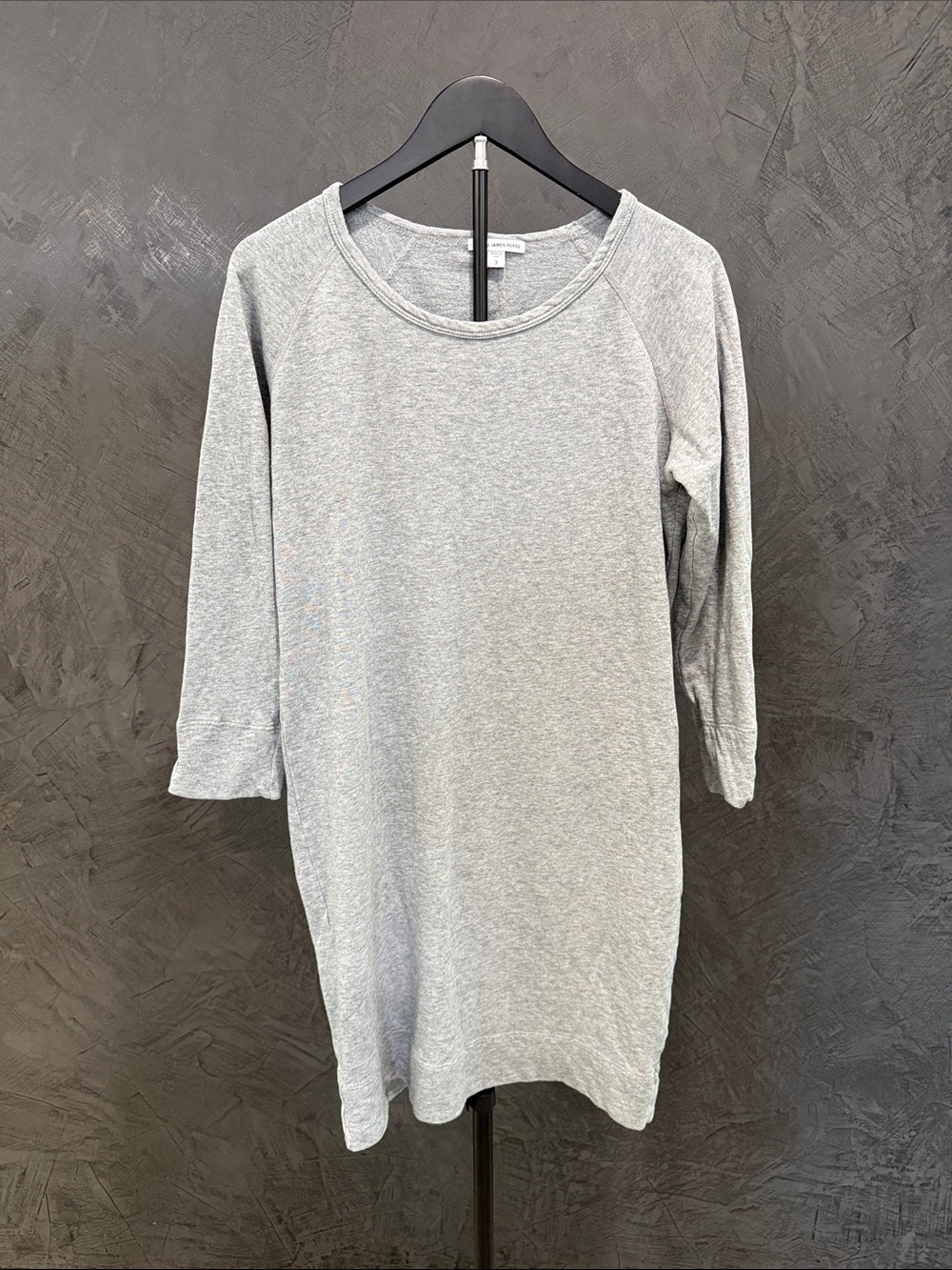 James Perse Light Gray Long Sleeve Women's sweatshirt dress. Size 3